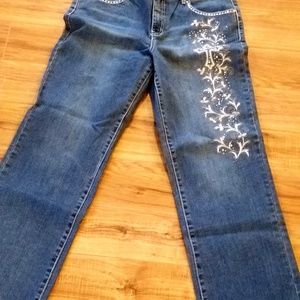 Embroidered jeans